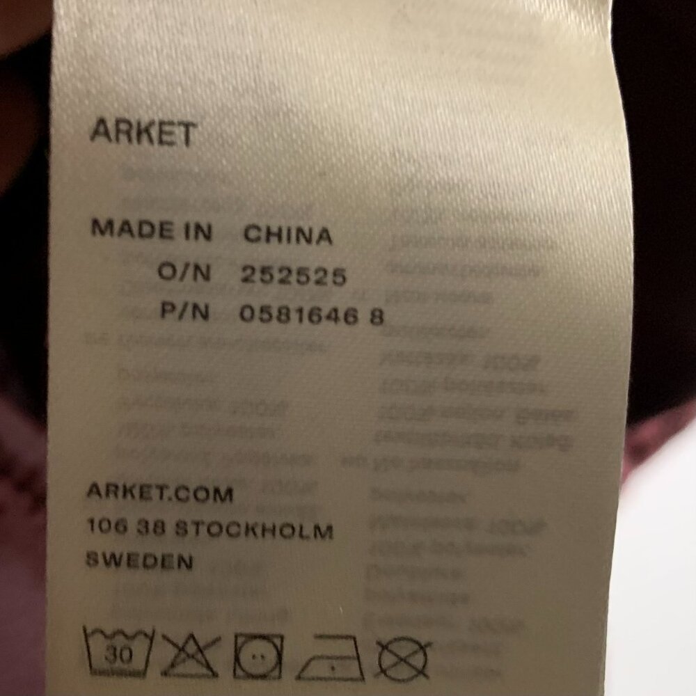 ARKET Women's Nylon Liner Jacket Size S US 36 EU Bomber 2-in-1 System Swedish - Picture 11 of 11